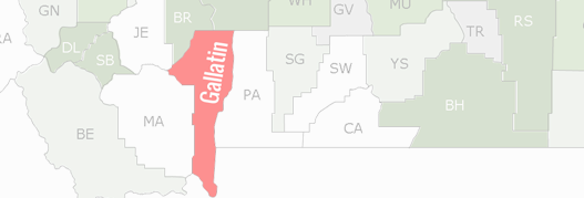 Gallatin County Map