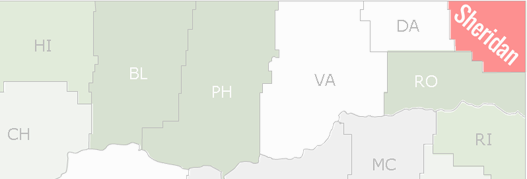 Sheridan County Map