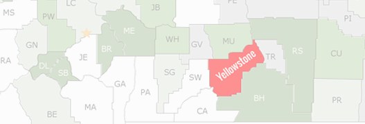 Yellowstone County Map